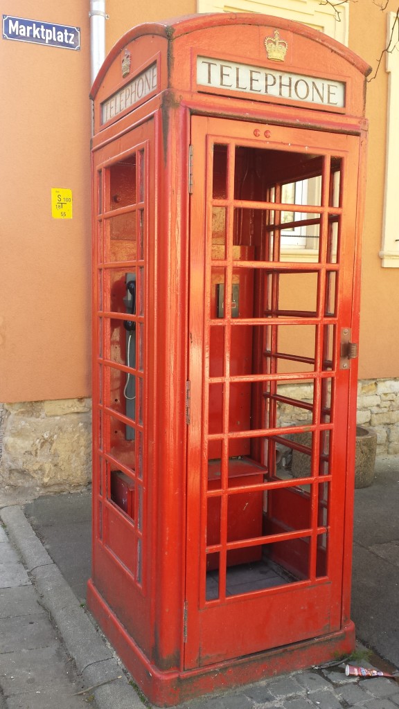 Englische Telefonzelle in Flonheim 