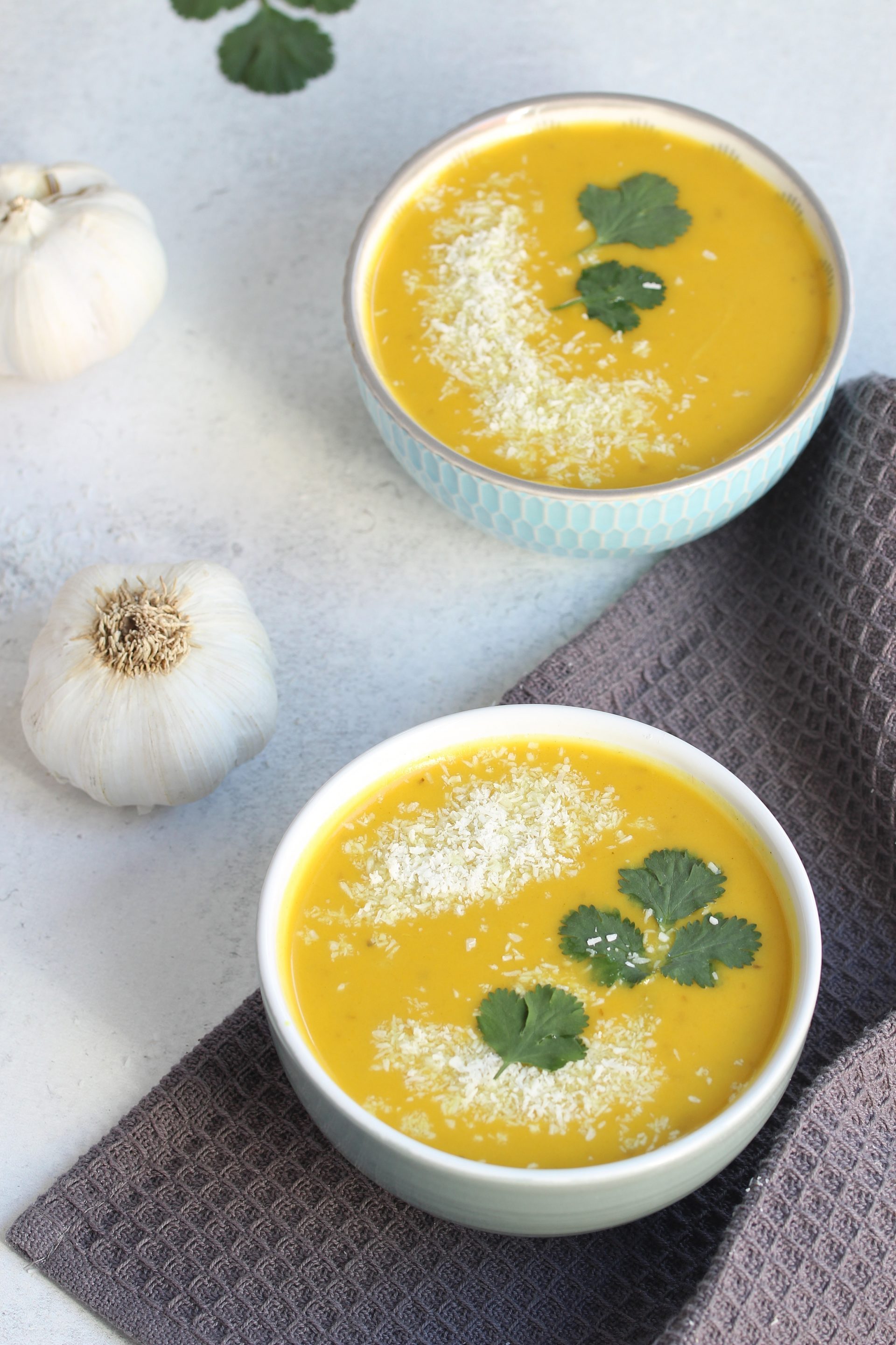 Süßkartoffelsuppe mit Kokosmilch - wärmt Körper und Seele