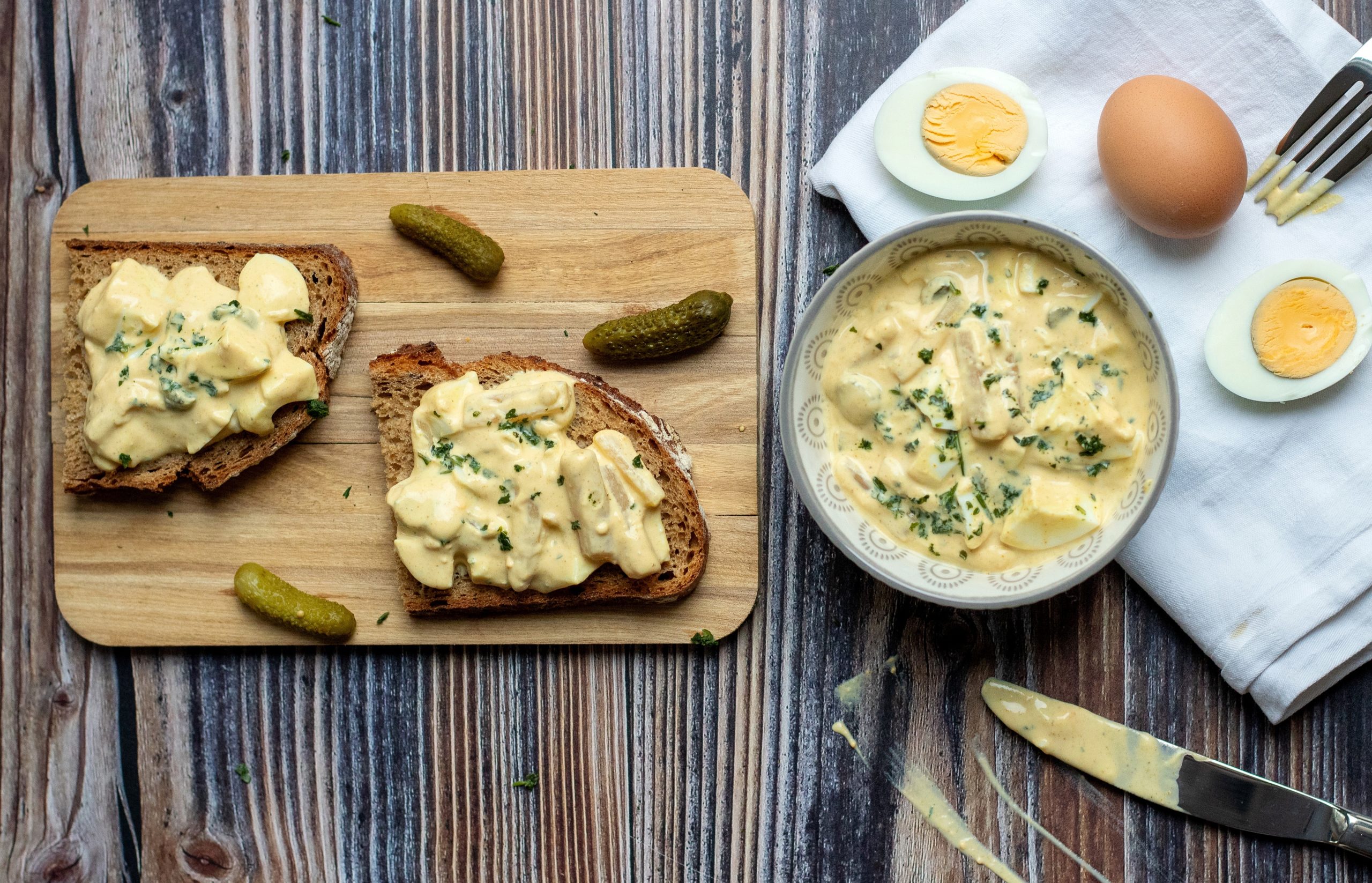 Eiersalat mit Joghurt